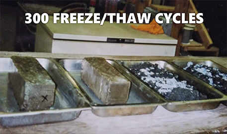 300 Freeze/Thaw Cycles